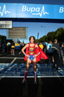 Super Woman Nell McAndrew before taking part in the 2008 BUPA Great North Run